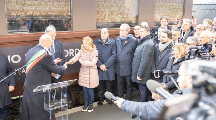 Giorgia Meloni a Trieste:"Treno del Ricordo per ricucire non per riaprire ferite"