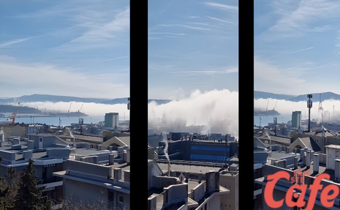 Curiosa nube a forma di tunnel nel golfo di Trieste (VIDEO) 