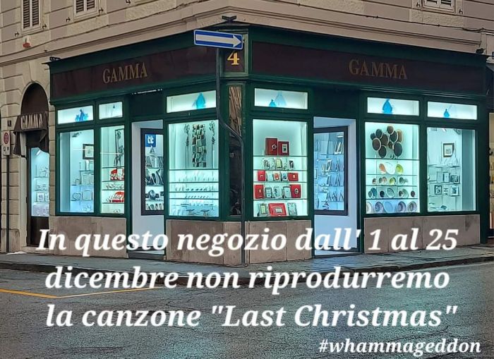 'Gamma' di piazza San Giovanni: 'Aderiamo a whammagedon, niente Last Christmas per tutto Dicembre' 