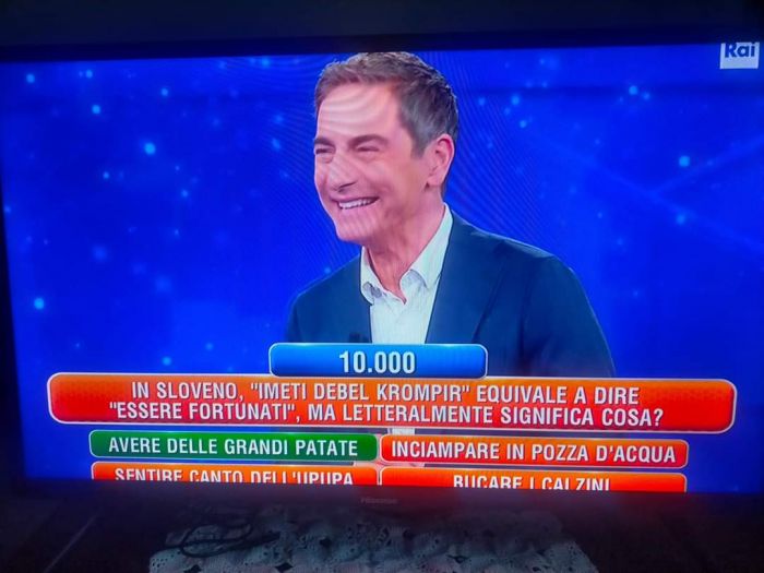 'L'Eredità", una traduzione dallo sloveno come domanda su RaiUno 