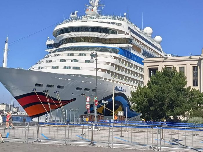 Trieste città delle crociere, l'affezionata Aida Blu farà ben 15 scali nel 2024! 