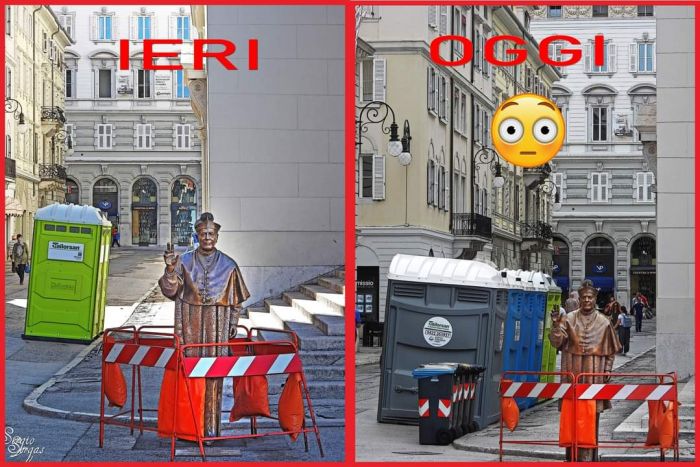 Non c'è pace per Don Santin, zona riempita di Wc chimici 