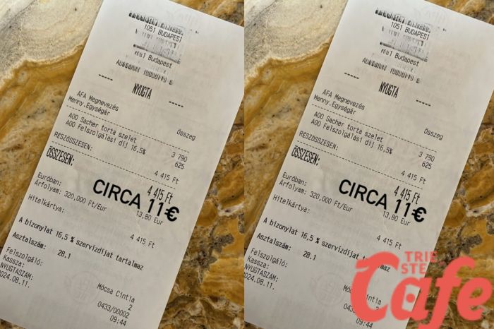 Triestino a Budapest: "Fetta di sacher a 11 euro, a Trieste siamo fortunati..e ci lamentiamo!" 