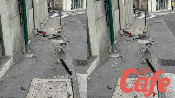 Strike ad inizio via Molino a Vento, distrugge tutti i paletti parapedonali e scappa 