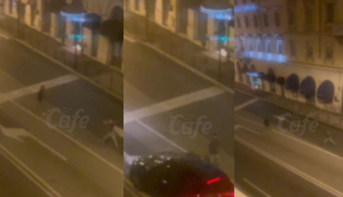 Tensione alle stelle nella notte in via Oriani, ubriachi litigano in mezzo alla strada (VIDEO) 