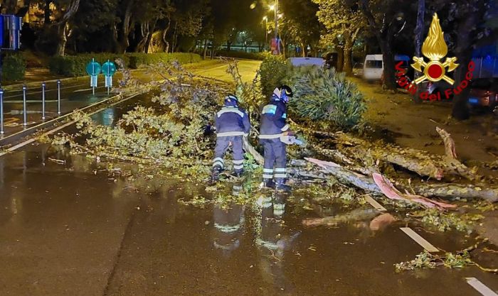Trieste come un fortino assediato: il maltempo non dà tregua