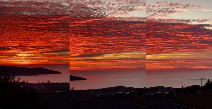 Trieste infuocata: un tramonto che lascia senza parole (VIDEO) 
