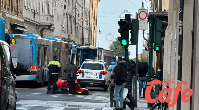 Incidente in via Mazzini: ciclista investe pedone, ma resta ferito e finisce in ospedale