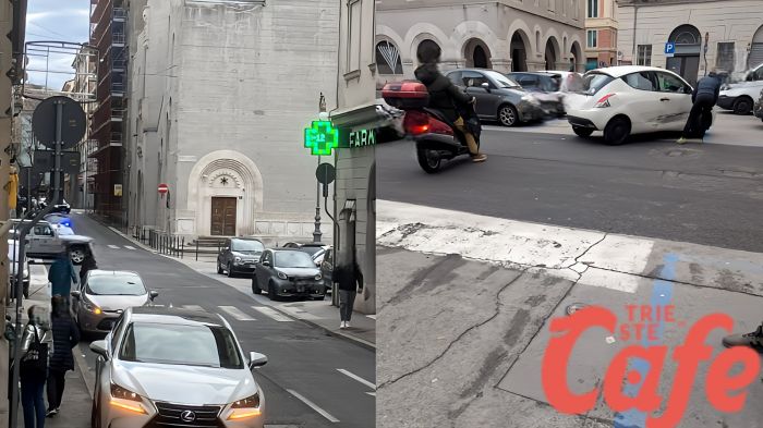 Scontro in piazza Giotti: coinvolte un'auto e una jeep dell'Esercito