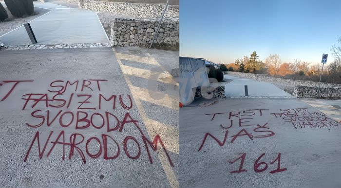 Basovizza imbrattata: sfregio ignobile alla storia e alle vittime delle foibe