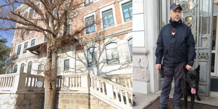 Controlli antidroga all’ISIS Da Vinci: i carabinieri in azione con il cane Garwin
