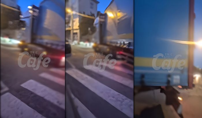Ancora un tir incastrato a Servola: disagi al traffico nel tardo pomeriggio (VIDEO)