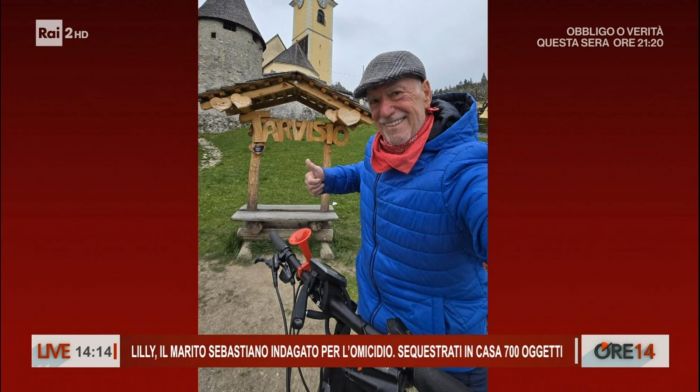 Ore 14,Seba sorridente a Tarvisio su RaiDue: weekend in relax lontano dai riflettori 