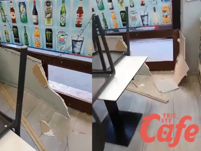 Furto nella notte al Mangione di via Trento: vetri rotti e danni per quasi 2.000 euro (VIDEO) 