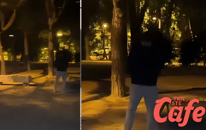 Barcola, sorpreso a urinare in piena notte: pineta senza bagni, servono servizi pubblici funzionanti (VIDEO)