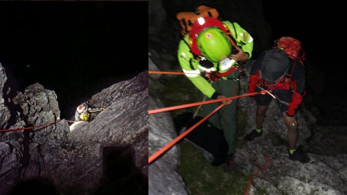 Alpi Giulie, intervento lampo del Soccorso Alpino: salvata in extremis una cordata prima del temporale