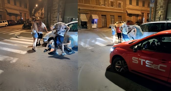 Pedone investito nella notte in piazza Perugino: sul posto ambulanza e Polizia Locale
