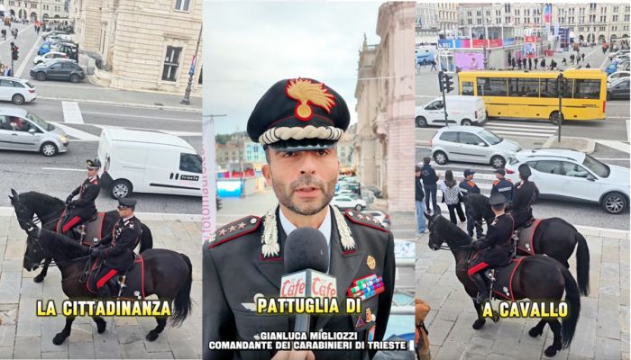 Trieste Cafe da record, Oltre 500 mila visuals per il video sui Carabinieri a cavallo in Barcolana
