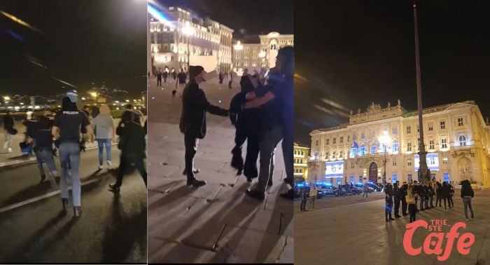 Israele-Palestina, ancora tensione alle stelle in piazza Unità: agenti antisommossa, fermi e proteste (VIDEO)