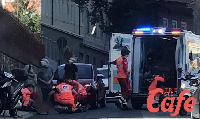 Incidente in via Ginnastica, ferito all'ospedale 