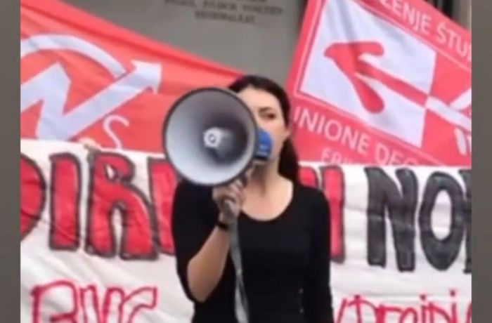 Studenti davanti al Consiglio Fvg, 'stop alla scuola del merito