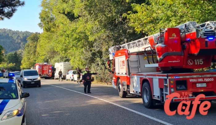 Albero pericolante in via Valerio, sul posto i Vigili del fuoco 