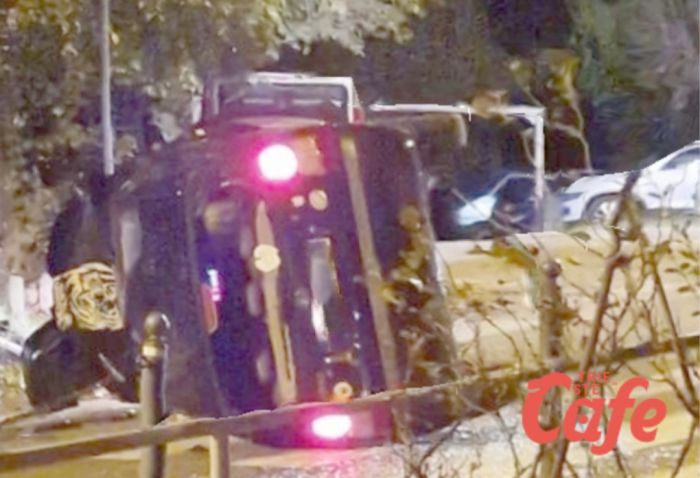 Via Marchesetti, cappottamento serale 