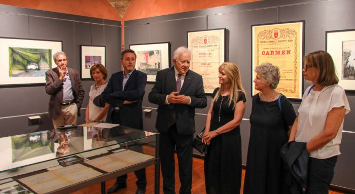 Inaugurata oggi a Palazzo Gopcevich la mostra “Zigaina in scena”