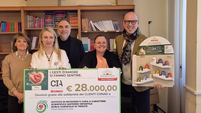 Burlo, solidarietà che fa la differenza: acquistata un’isola neonatale grazie alla raccolta Conad