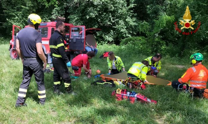 Soccorso un uomo privo di sensi nei pressi del greto del fiume Tagliamento