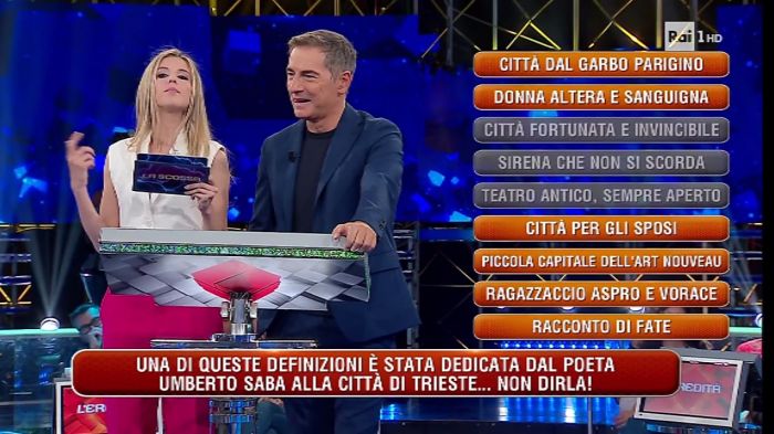 L’omaggio a Trieste su Rai 1: all’“Eredità” spunta la definizione di Saba alla sua città