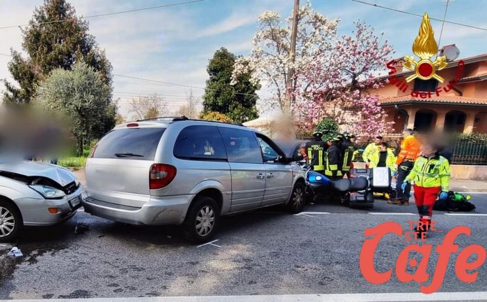 Fvg, scontro tra 3 auto e una moto: uno dei conducenti grave elitrasportato 