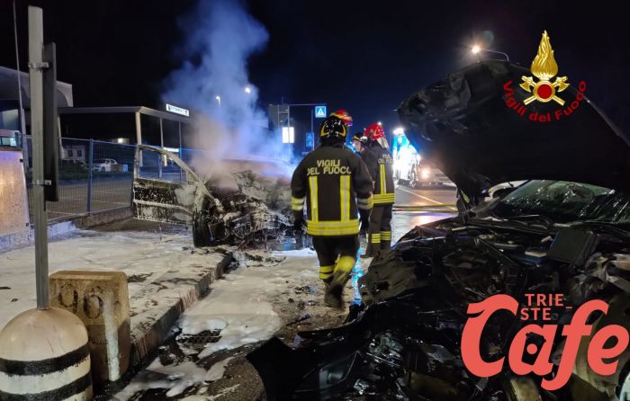 Tragedia in Veneto, incendio ad un'auto dopo lo schianto: morto un uomo