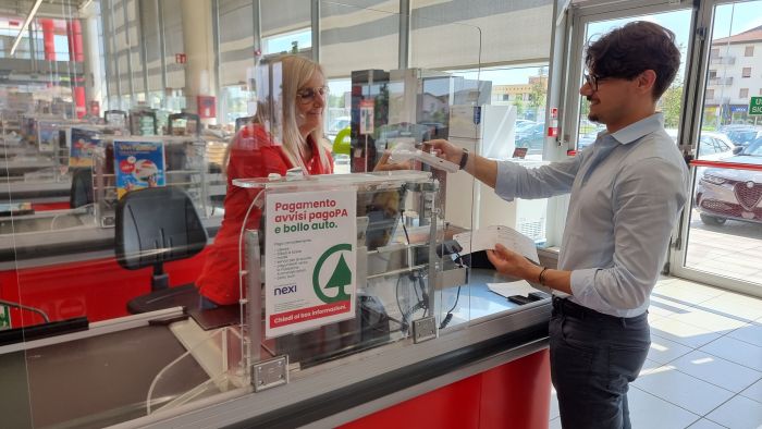 Un nuovo servizio per i clienti di Despar Nord: avvisi pagoPA e bollo auto si pagano in cassa