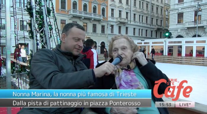 Nonna Marina pattina tra i ricordi: l’intervista del direttore e nipote Luca Marsi dalla pista di pattinaggio (VIDEO)