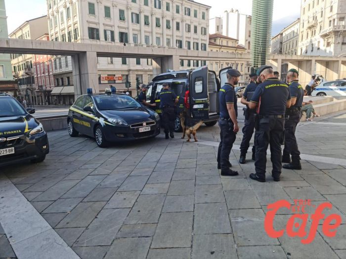 Maxi controlli nelle zone più calde di Trieste: 5 irregolari espulsi, 10 grammi di droga sequestrati (FOTO)