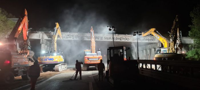 Ripristino funzionale e potenziamento strutturale del sovrappasso autostradale a Sistiana (FOTO)