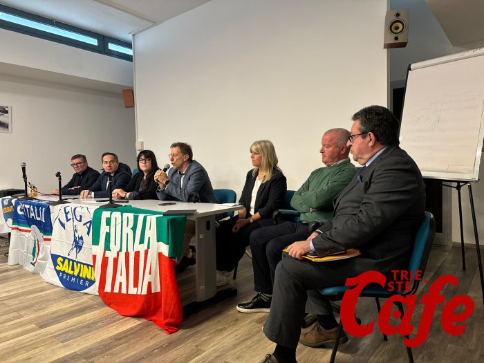 Il centrodestra presenta i candidati per Sgonico, Monrupino e San Dorligo della Valle - Dolina (VIDEO-SERVIZIO)