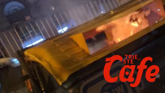 Cassonetto in fiamme in viale D’Annunzio: ennesimo caso nella zona (VIDEO)