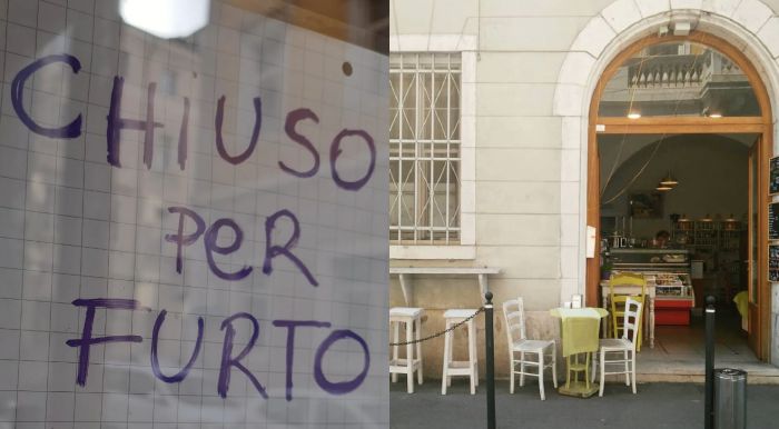 Furto nella notte da "Ginger" in via dell'Annunziata