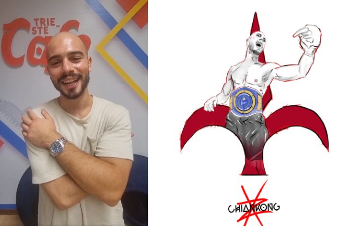 Pugile triestino Luca Chiancone dal cuore d'oro, magliette celebrative del trionfo italiano con ricavato al Burlo (VIDEO)