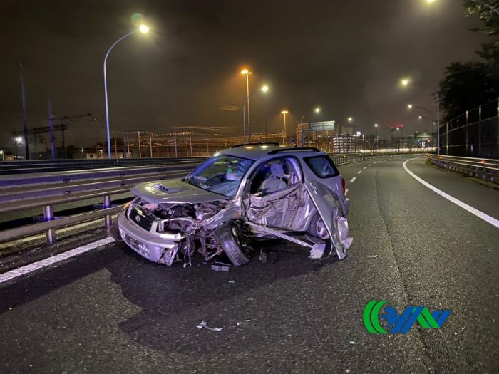Spericolato contromano lungo il raccordo per Venezia,  due feriti