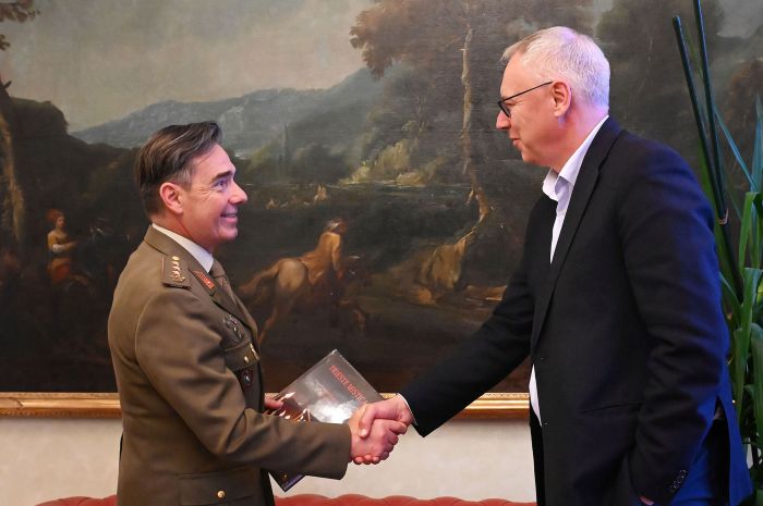Il colonnello Romano al vertice dell'Esercito FVG: l'incontro con il presidente Bordin