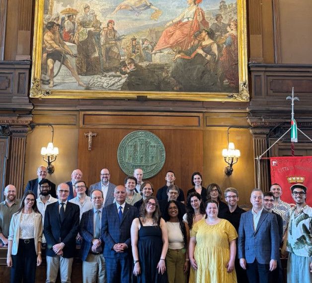 Panteca incontra in Sala Consiglio le delegazioni di Juilliard Orchestra e Yale Schola Cantorum