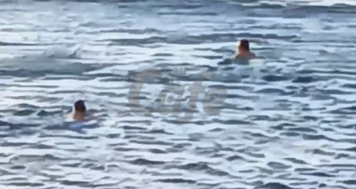 Freddo e bora non fanno paura: due coraggiosi nuotatori sfidano il gelo delle acque triestine (VIDEO)