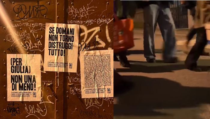 Omicidio Giulia Cecchettin, ieri sera corteo di Nonunadimeno nelle vie di Trieste 
