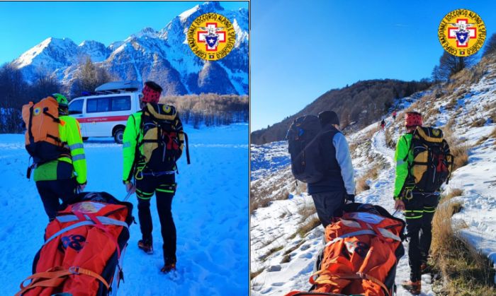 Si procura una distorsione alla caviglia: soccorsa donna in Piancavallo