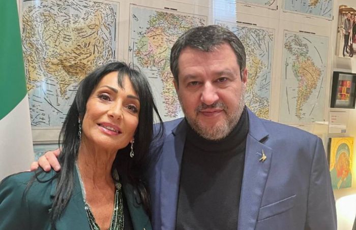 Incontro al Mit tra il vicepremier e ministro Matteo Salvini e il sindaco di Monfalcone Anna Maria Cisint