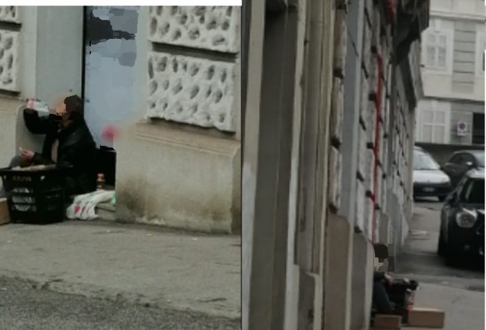 Via Stuparich, abitanti stufi ed imbufaliti: "Clochard molesto defeca davanti a tutti, strattona anziani e offende chiunque passa" 