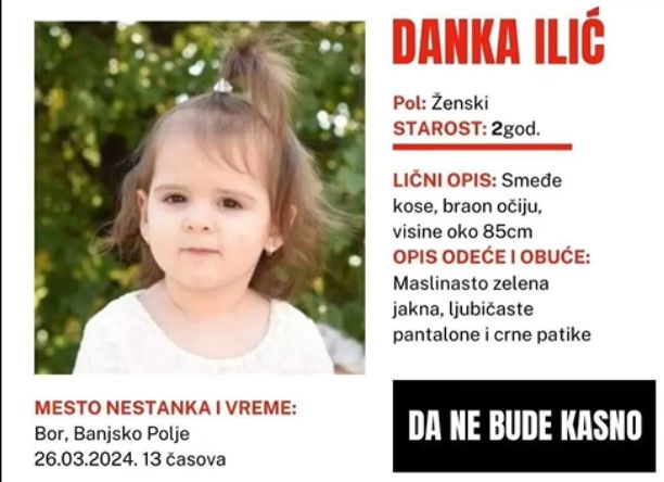 2 arresti per l'omicidio di una bimba scomparsa in Serbia: Danka Ilic aveva 2 anni